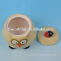 Lovely ceramic owl condiment pot with lid